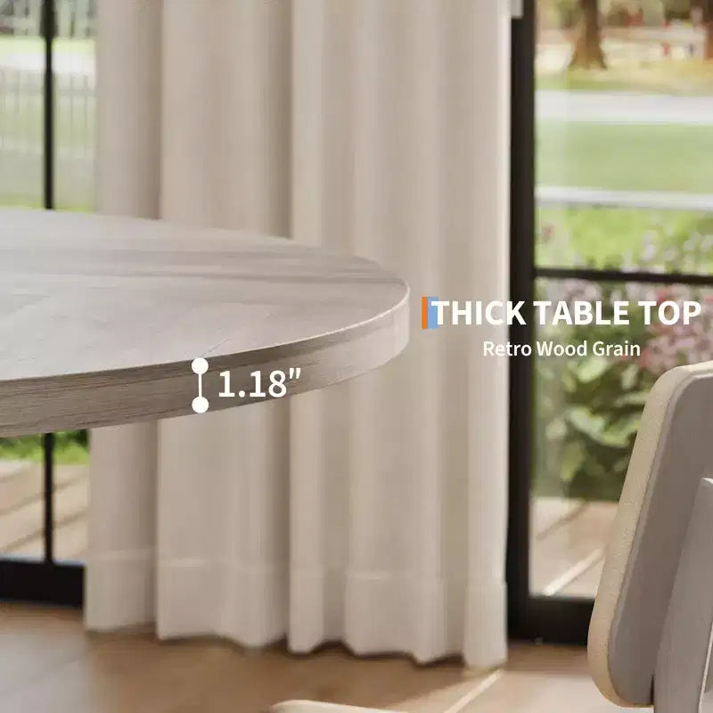 Table à manger en bois rustique