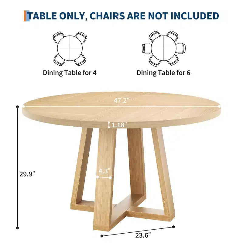Table à manger en bois rustique