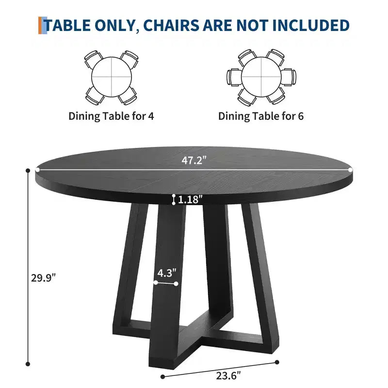 Table à manger en bois rustique