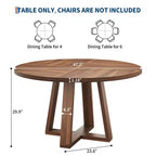 Table à manger en bois rustique