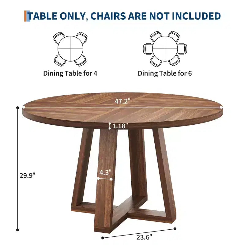 Table à manger en bois rustique