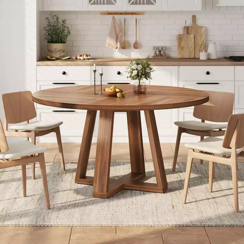 Table à manger en bois rustique