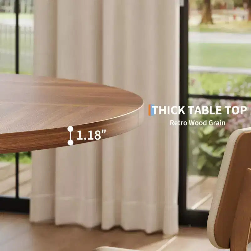 Table à manger en bois rustique