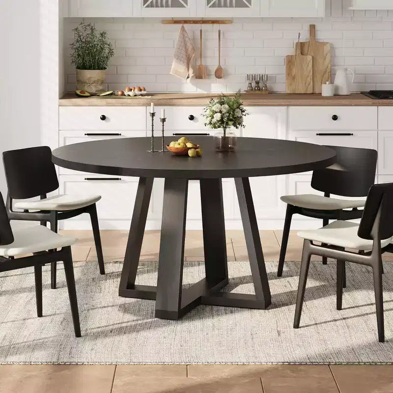 Table à manger en bois rustique