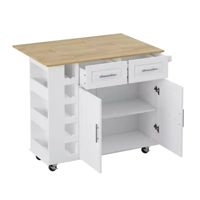 Îlot de cuisine blanc