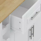 Îlot de cuisine blanc