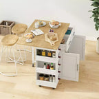 Îlot de cuisine blanc