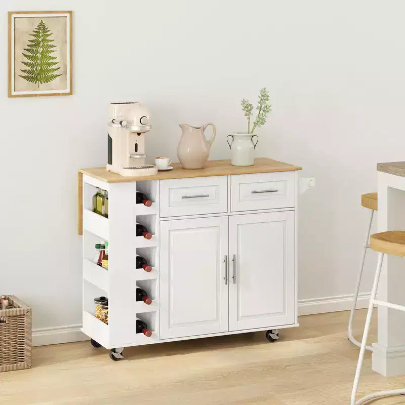 Îlot de cuisine blanc