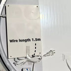 Miroirs de salle de bain LED multifonctionnels et arqués