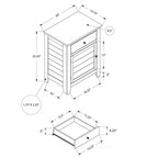 Table de chevet transitionnelle