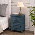 GDFStudio Vira Transitional Nightstand with 1 Door and 1 Drawer