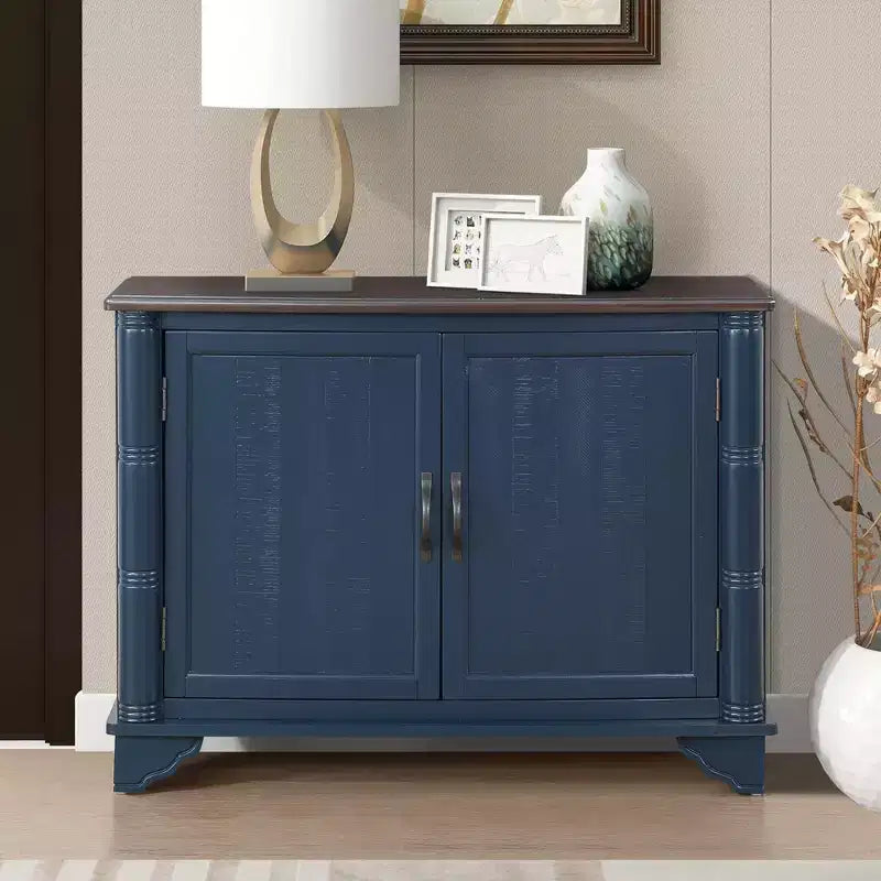 40 Small Cabinet Console Table with Storage With Adjustable Storage Shelf Retro Entryway Table for Entryway Hallway Living Room