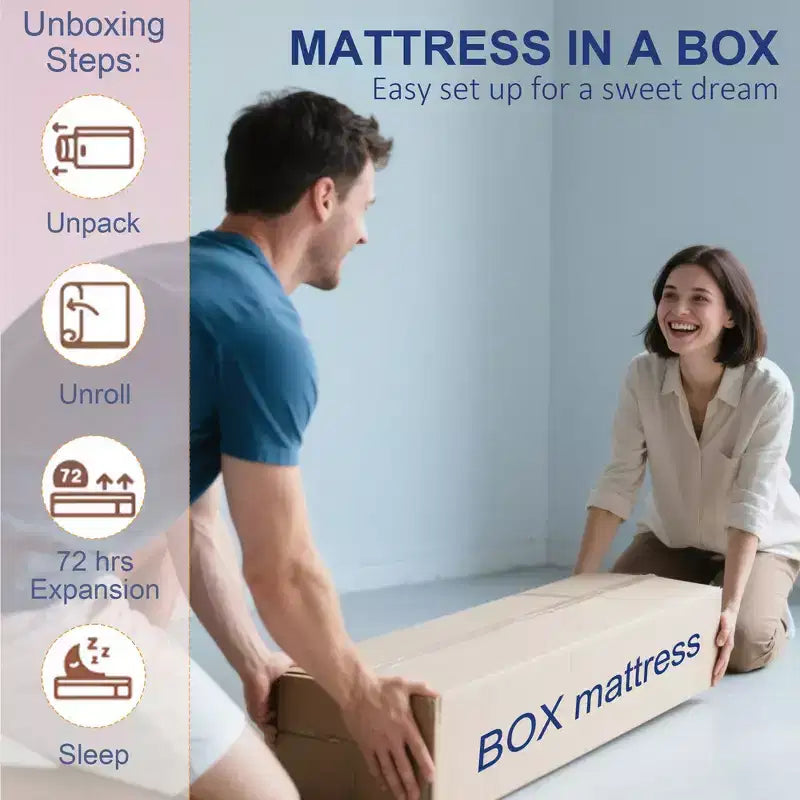 Matelas hybride double, respirant, anti-pression