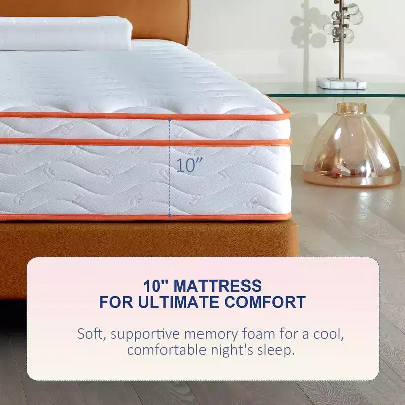 Matelas hybride double, respirant, anti-pression