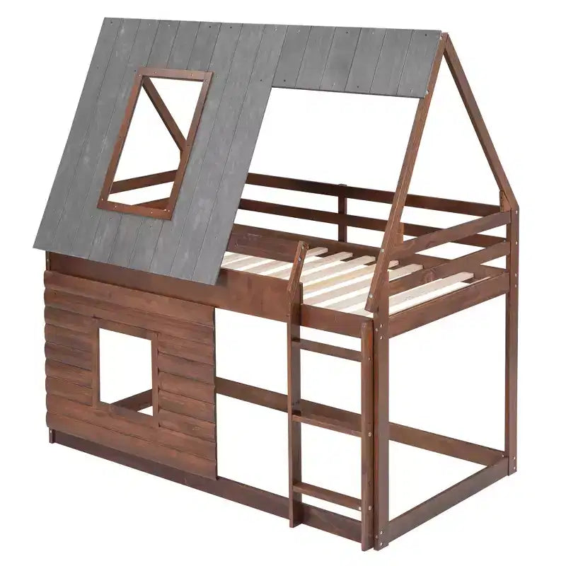 Lit superposé cabane