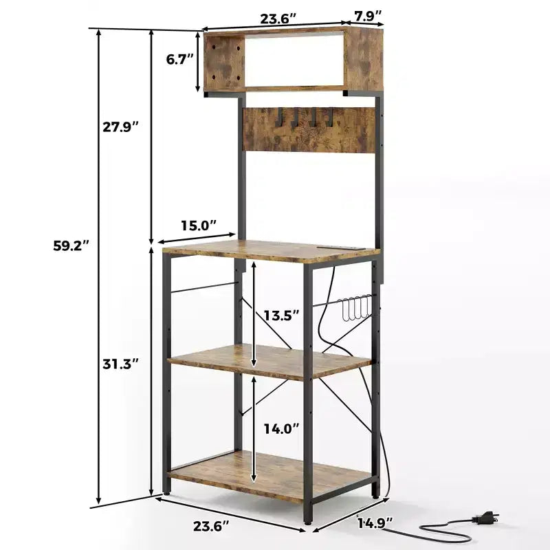 Étagère de cuisine en métal pour boulangerie