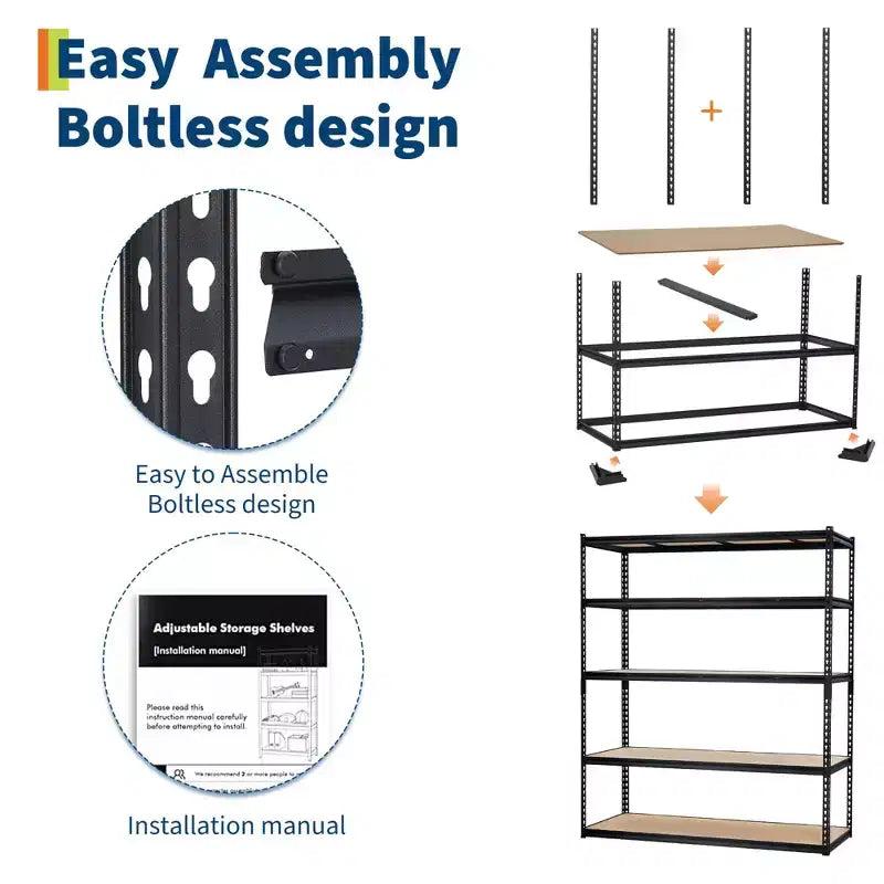 Étagères de rangement pour garage