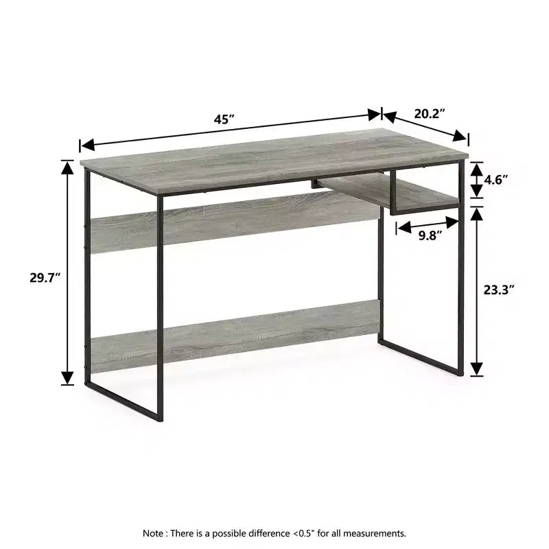Bureau informatique avec compartiment de rangement