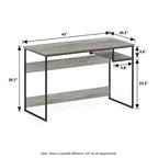 Bureau informatique avec compartiment de rangement
