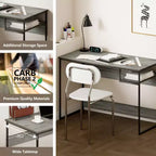 Bureau informatique avec compartiment de rangement