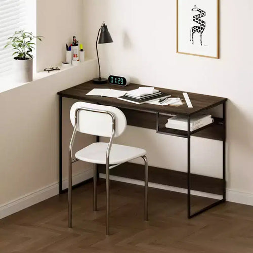 Bureau informatique avec compartiment de rangement