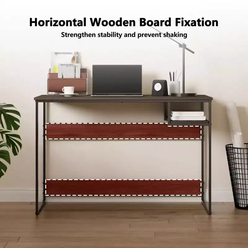 Bureau informatique avec compartiment de rangement