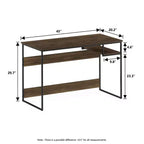 Bureau informatique avec compartiment de rangement