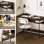 Bureau informatique avec compartiment de rangement
