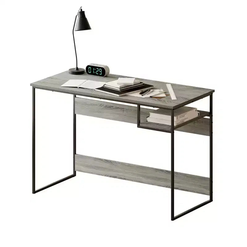 Bureau informatique avec compartiment de rangement