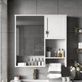 Armoire de rangement de salle de bain avec miroir