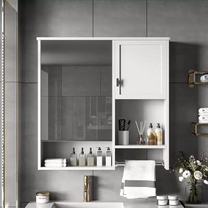Armoire de rangement de salle de bain avec miroir