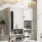 Armoire de rangement de salle de bain avec miroir