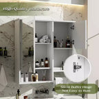 Armoire de rangement de salle de bain avec miroir