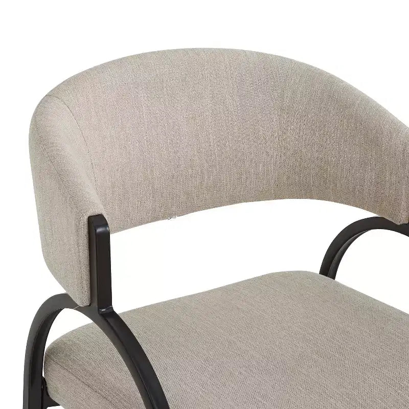 Tabourets de comptoir rembourrés en métal moderne