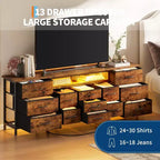 Meuble TV long à tiroirs