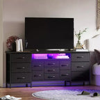Meuble TV long à tiroirs
