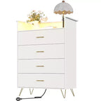 Commode en bois Smart Drawer avec lumières LED