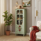 Armoire de cuisine avec portes vitrées
