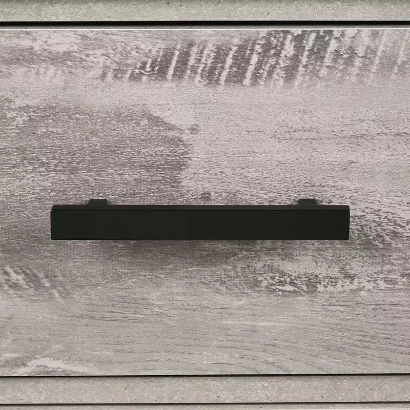 Table de chevet grise avec tiroir