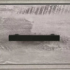 Table de chevet grise avec tiroir