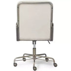 Chaise de bureau moderne crème/blanc