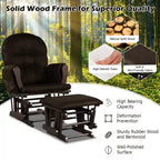Chaise berçante en bois pour chambre de bébé