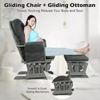 Chaise berçante en bois pour chambre de bébé