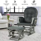 Chaise berçante en bois pour chambre de bébé