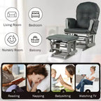Chaise berçante en bois pour chambre de bébé