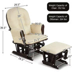 Chaise berçante en bois pour chambre de bébé