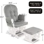 Chaise berçante en bois pour chambre de bébé