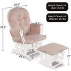 Chaise berçante en bois pour chambre de bébé