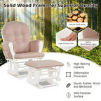 Chaise berçante en bois pour chambre de bébé