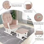 Chaise berçante en bois pour chambre de bébé